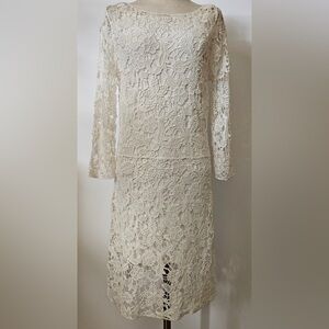 Ralph Lauren Lace Cream Dress